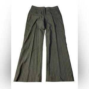 Vintage Y2K CLEO Grey Pinstripe Wide Leg Dress Pants - Size 4